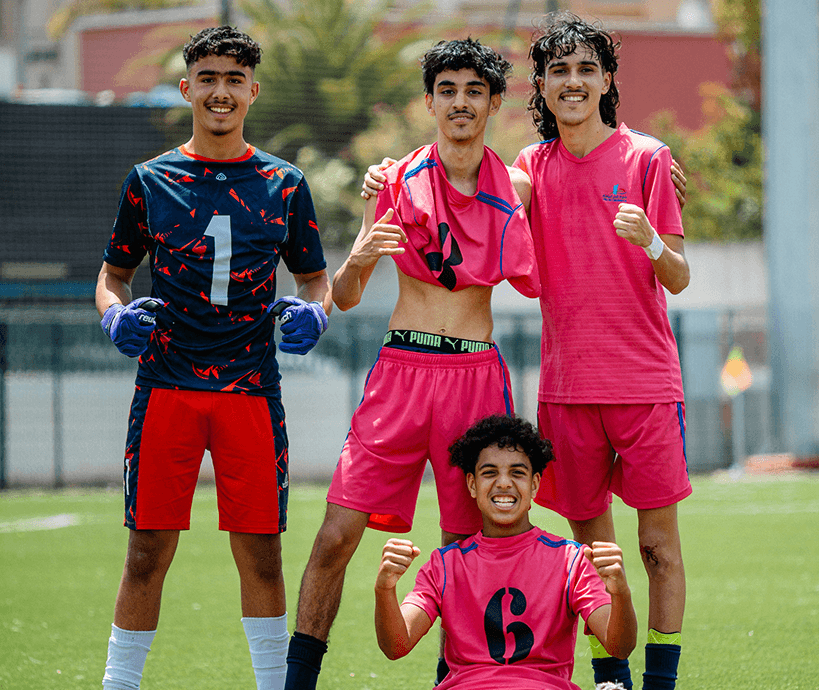 Soccer teammates