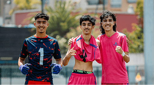 Soccer teammates